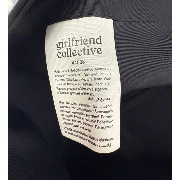 Girlfriend Collective Black Compression High-Rise 7/8 Leggings XS NWT - Picture 10 of 13